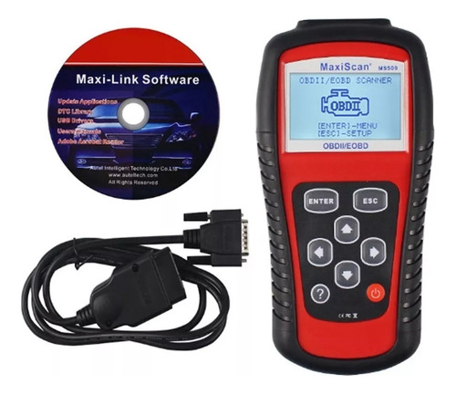 Escáner De Coche Autel Ms509 Universal Obd2 Engine Transm