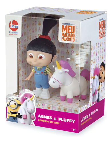 Boneca De Vinil Agnes E Fluffy Meu Malvado Favorito Lider
