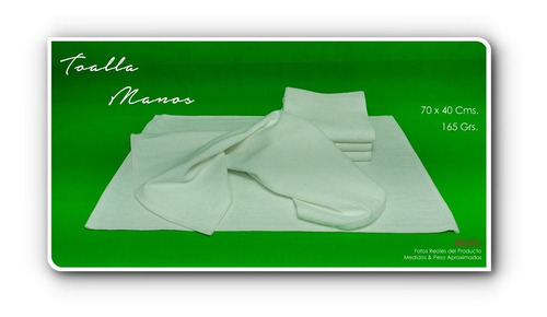 50 Toalla Manos Blanca 70 X 40 Cm 165 Gr La Josefina Spa Gym