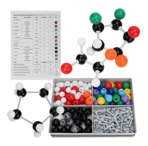 Modelo Molecular 240 Pcs, 240 Pcs Estrutura Química, Orgânic