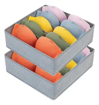 Comprar Organizadores De Cajones Para Sujetadores De 5 Celdas Gris