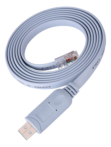 Cabo Usb Para Rj45 Usb2.0 Cat5, Console Serial Plano Para