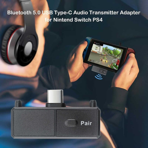 Adaptador Transmisor Audio Bluetooth Conector Usb Type-c