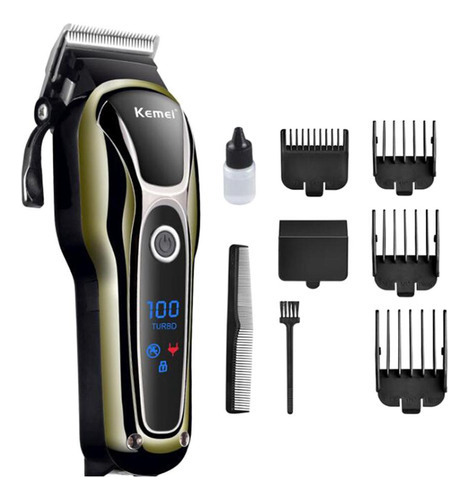 Máquina De Corte De Pelo Lcd Para Hombres Barber Shaver [u]