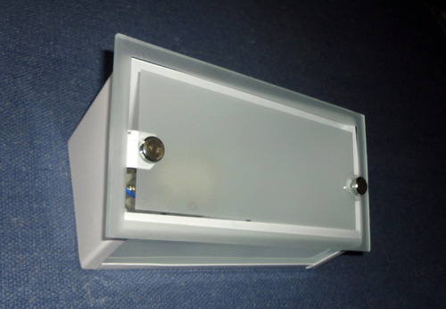 Plafón De Pared Con 2 Vidrios Ideal Para Baño Apto Led O Bc