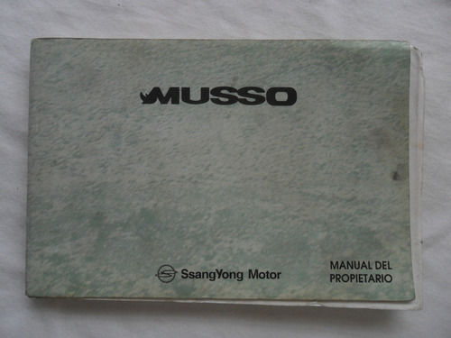 Musso Ssang Yong  Daewoo Manual Instrucciones Guantera