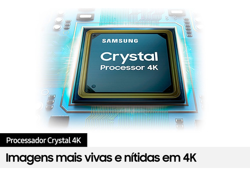 Smart Tv 50'' Crystal Uhd 4k 50cu8000 2023 Preta Samsung