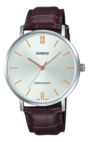 Casio Mtpvt01l7b2 Reloj Analogico Para Hombre Esfera Platead