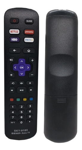 Controle Semp Toshiba Smart Roku Tv Netflix Globoplay Hbo