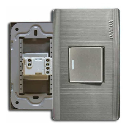 Interruptor Metálico Simple Conmutador Op-sp01-3 Opalux