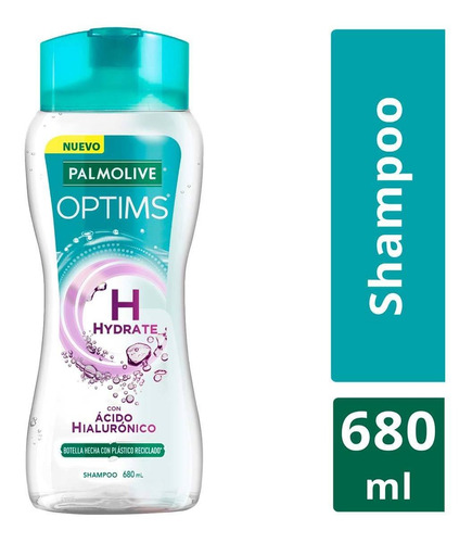 Shampoo Palmolive Optims H Hydrate Con Ácido Hialurónico 680ml