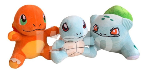 Bulbasaur Squirte Charmander De Peluche Pokemon Set De Tres