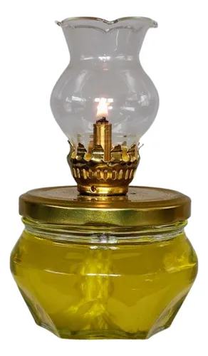 comprar Quinqué Lámpara De Aceite Con Mecha Fibra - Modelo Cartago