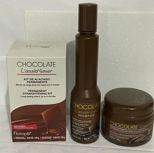 comprar Kit Chocolate Lassio 4 Ever Alaciado + Shampoo + Crema