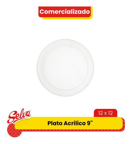 Plato Acrílico 9''