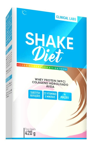 Substituto De Refeição - Shake Diet 420g + Colageno Hidro
