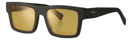 Prada Spr 19ws 1bo-0b7 Square Shape Black Matte Ambar (Usado)