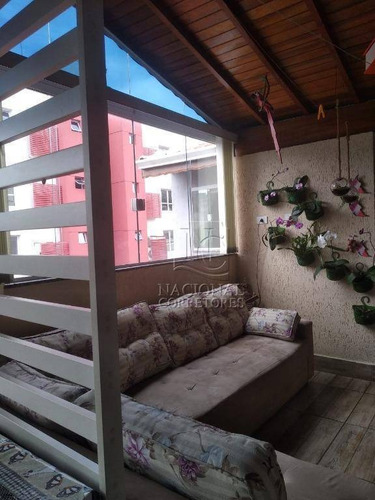 Cobertura Com 3 Dormitórios À Venda, 146 M² Por R$ 635.000 - Vila Assunção - Santo André/sp - Co4445