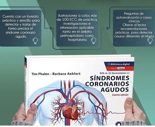Ecg De 12 Derivaciones En S{indromes Coronarios Agudos 4 Ed, De Tim Phalen Y Otros., Vol. 1. Editorial Amolca, Tapa Dura En Español, 2021