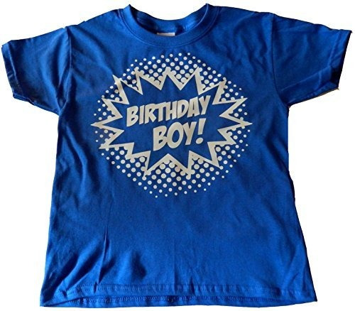 Camiseta Cumpleaños Niño Superhéroe