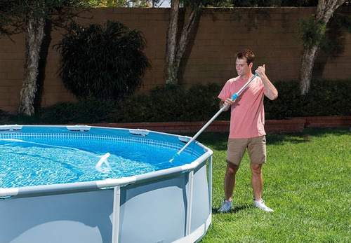 Kit Limpieza Pileta Piscina Intex Rastrillo Recoge Saca Hoja