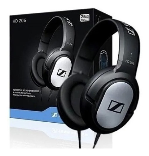 Audífonos Sennheiser Hd206 Cerrados Plata Nuevos Envio Meses