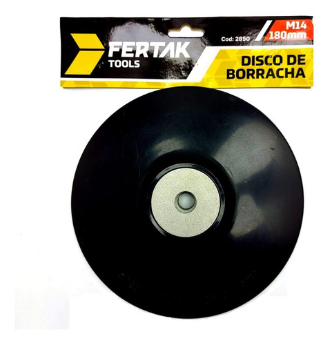 Suporte Disco De Lixa Borracha 180mm M14 Fertak 2850 Lixadeira Furadeira