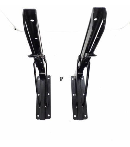 Imagen 5 de 8 de Mensula Mesa Rebatible Par 30 Cm Blanco 80kg Reforzada Mr112
