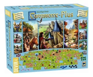 Juego de mesa Hans im Glück Devir Carcassonne Plus 7+