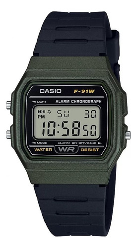 Reloj Casio Digital Vintag, verde y negro