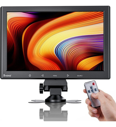 Monitor Lcd Para Pc De 10in Monitores Gamer Hdmi Vga Av Con