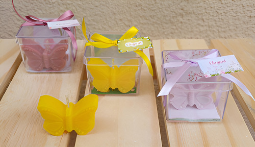 20 Lembrancinhas Vela Perfumada De Borboleta Na Caixinha