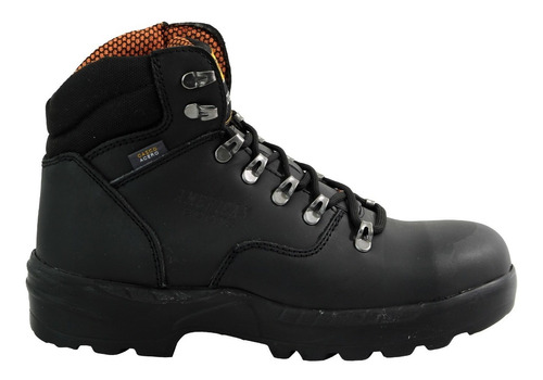 Bota Industrial Piel  Hombre Caballero Trabajo  Acero Cafe 