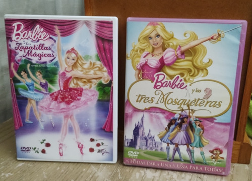 Barbie Y Los 3 Mosqueteros/ Y Las Zapatillas Mágicas,2 Dvd's (Usado)