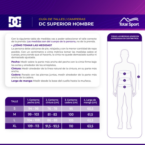 Dc Campera Camp Snow- Hombre - Cu1252135022