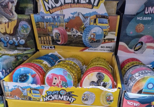 Pack 2 Yoyos Con Luces Y Giro Rápido Para Niños