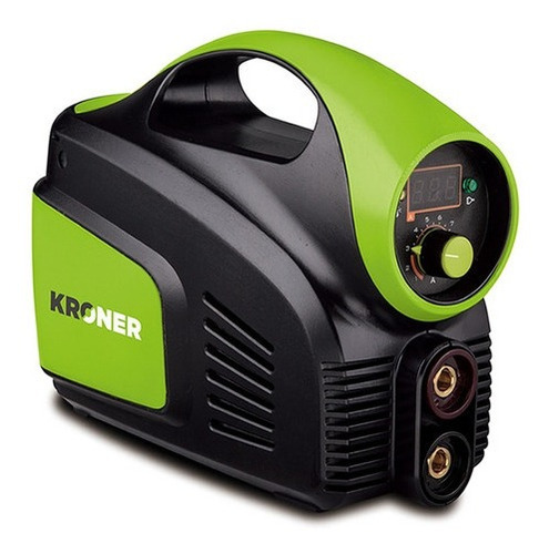 Imagen 2 de 6 de Soldadora Inverter 140 Amp Kroner Máscara Fotosensible Uso Profesional Color Verde 50/60hz