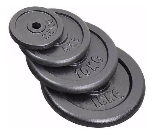 2 Mancuernas + 30 Kg Discos De Fierro + Barra De Potencia +