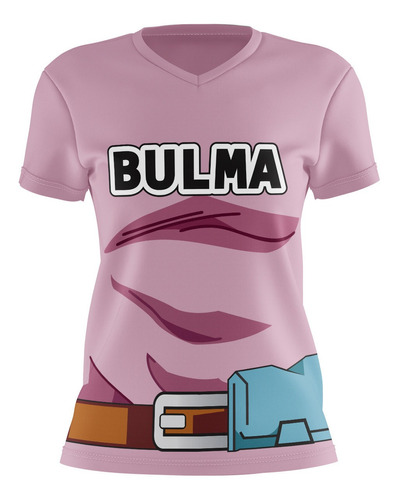 Playera Sublimada Bulma Traje Corte Dama