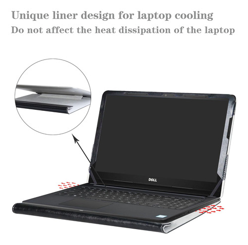 Funda Alapmk, Compatible Con Dell Inspiron 15.6'' Negro