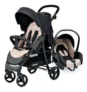 Carriola de paseo Carestino City Travel beige con chasis color negro