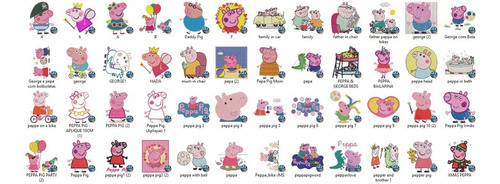 Personajes Infantiles Pig Matrices Para Bordadora