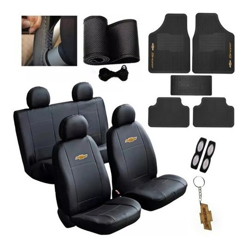 Capa Para Carro Banco Com Tapete Automotivo Kit Gm + Brindes