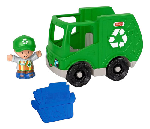 Fisher Price, Little People, Camión De Reciclaje.