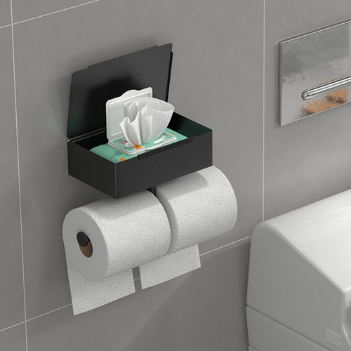 Soporte De Toalla De Papel De Doble Tubo, Colgador De Rollo