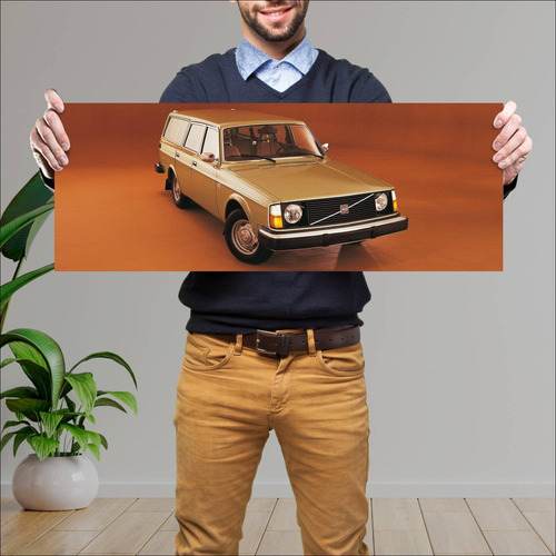 Cuadro 30x80cm Auto 1975 Volvo 245 Dl Auto 40