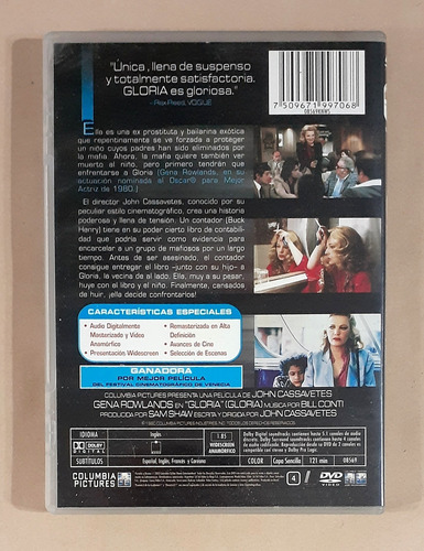 Gloria ( 1980 - De John Cassavetes ) - Dvd Original (Usado)