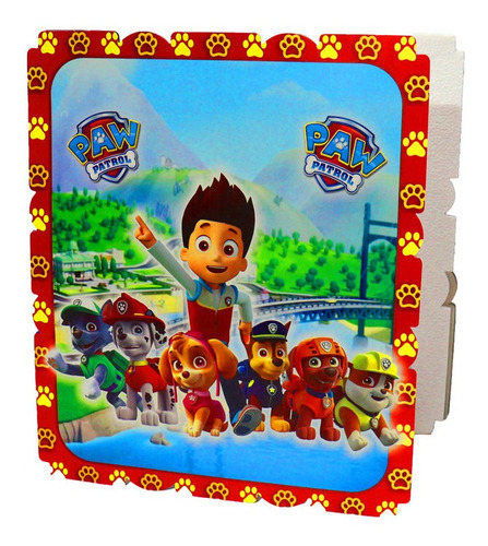 Piñata De Paw Patrol Cuadrada Infantil Fiesta Arlequín