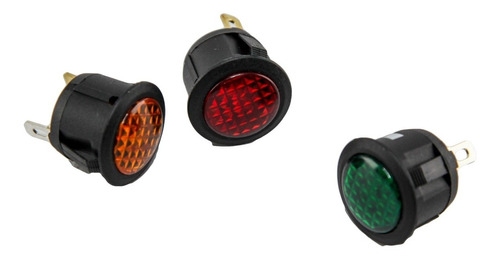 Luz Led Piloto Indicador Testigo 12v 20mm Colores X 2u Htec