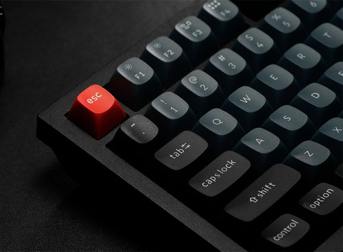 Teclado Mecánico Keychron Q3 Knob Esp Rgb Sw/ Red Color del teclado Negro Idioma Español España